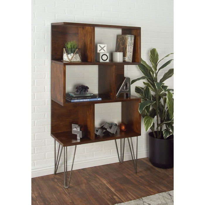 Cole & Grey Geometric Bookcase Wayfair